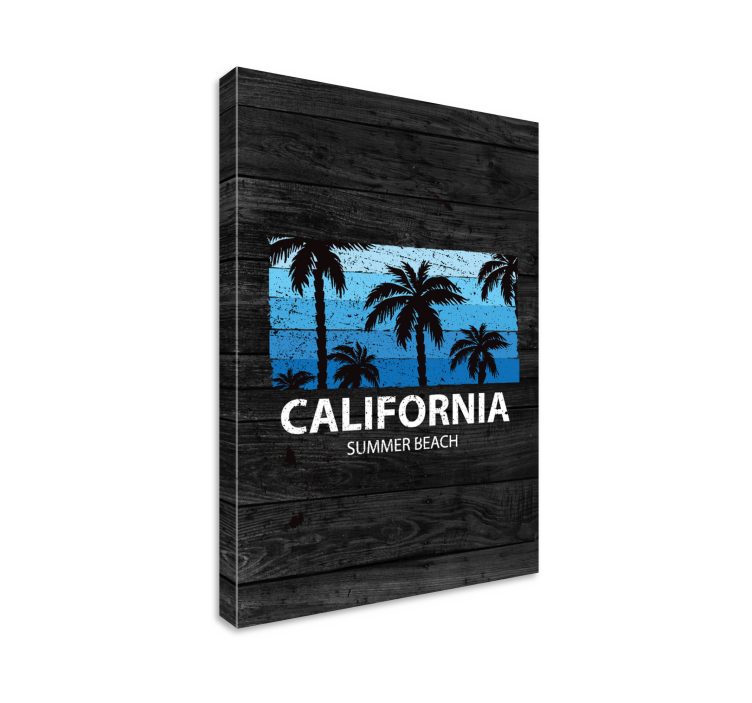 Quadro città e paesi palme della california - TenStickers