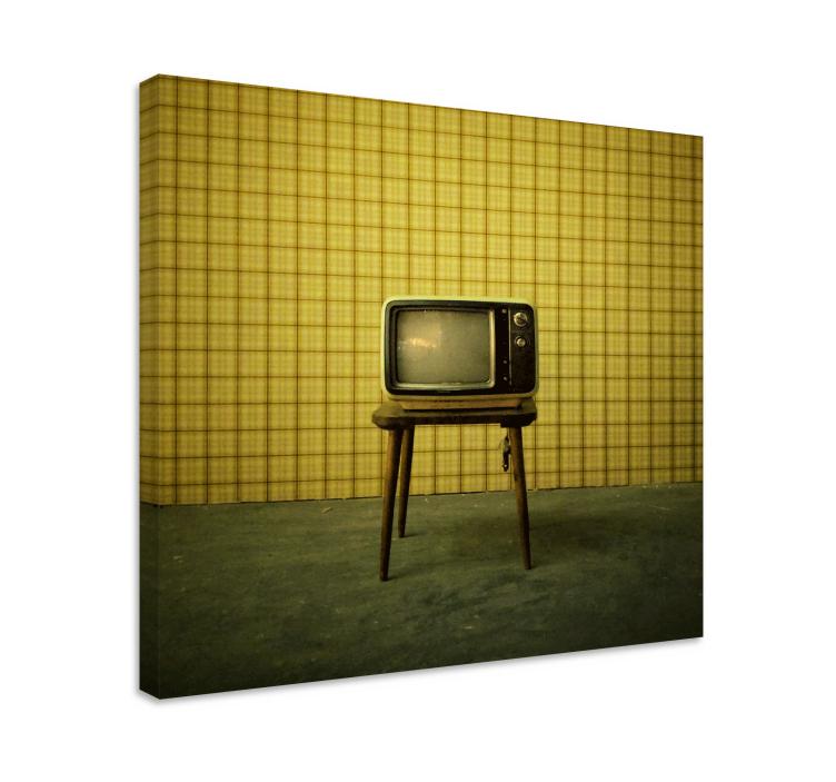 Quadro vintage supporto tv retrò - TenStickers
