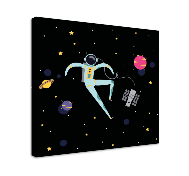 Quadro videogioco astronauta nello spazio - TenStickers