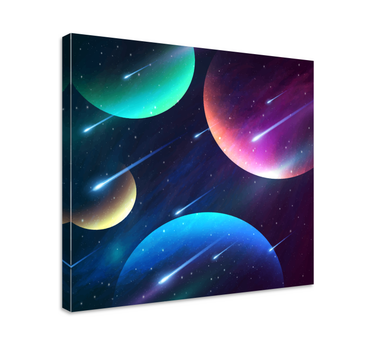 Quadro musicale danza celestiale cosmica - TenStickers