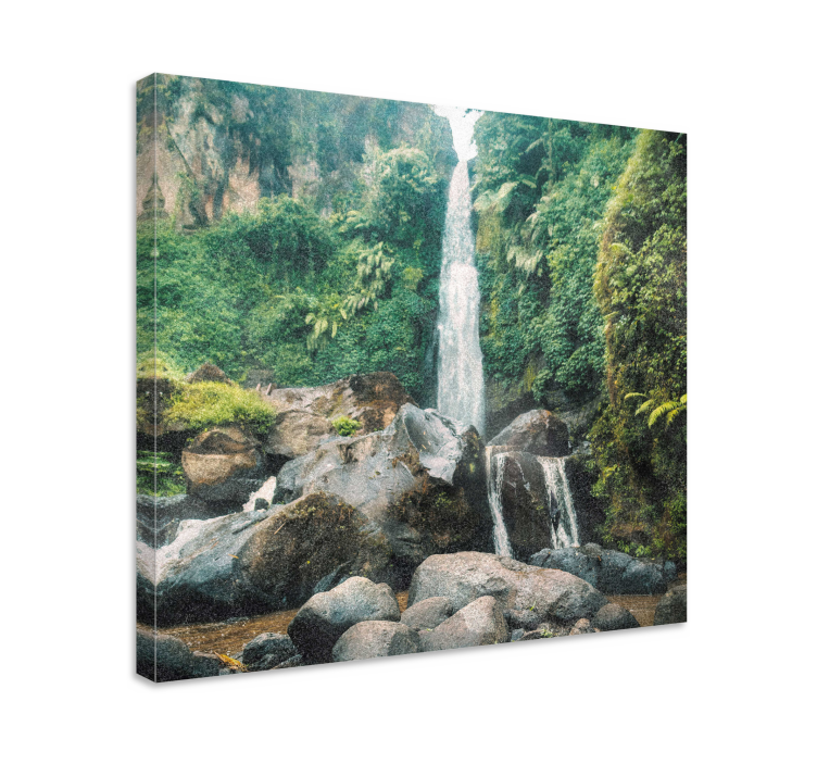 Quadro paesaggio scena di cascata serena - TenStickers