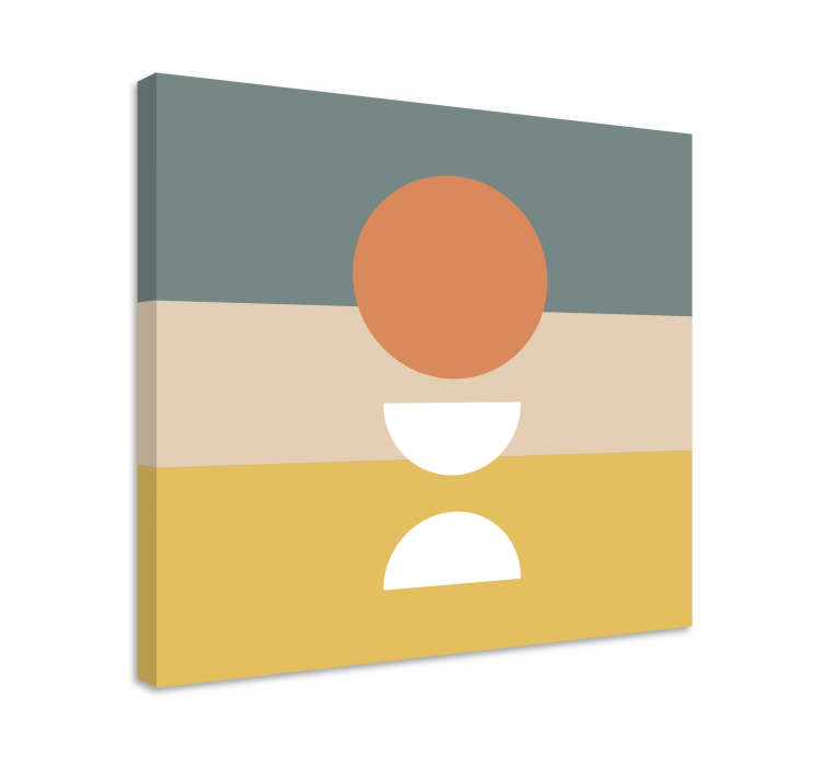 Quadro con strutture geometriche astratte - TenStickers