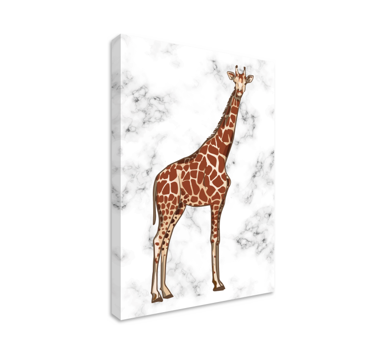 Quadro con animali e insetti giraffe in piedi - TenStickers