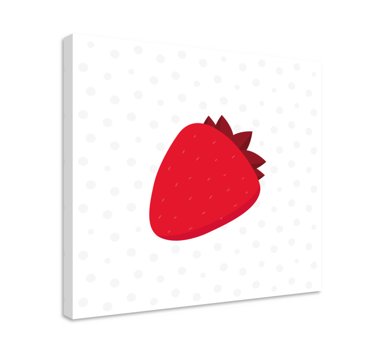 Dipinto frutta e natura morta felicità di fragole - TenStickers
