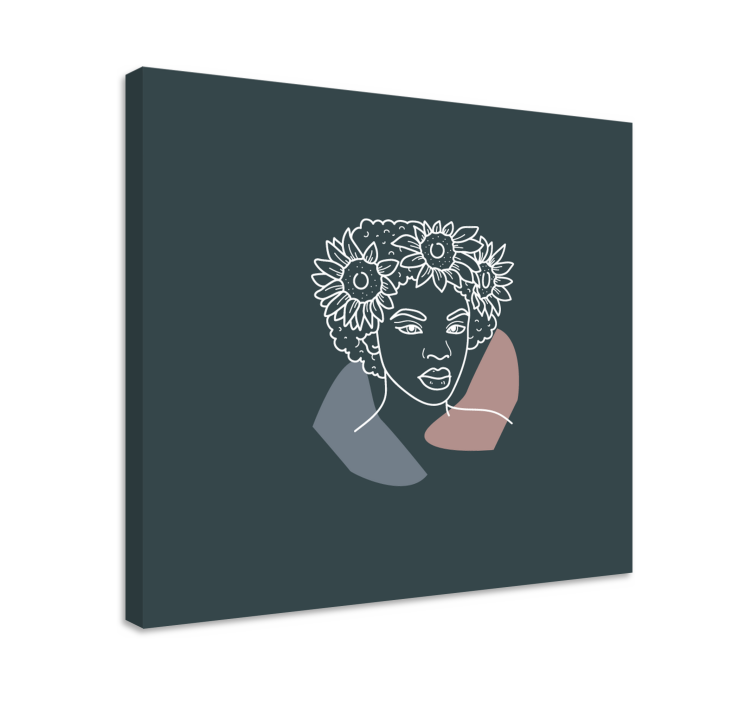 Quadri persona e personaggi ritratto botanico ornato - TenStickers