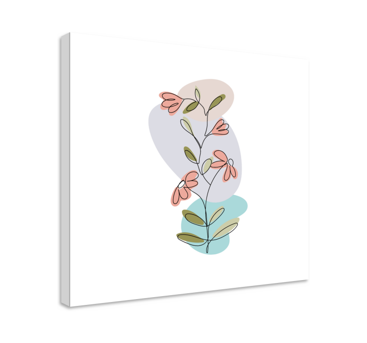Dipinto fiori e piante composizione botanica - TenStickers