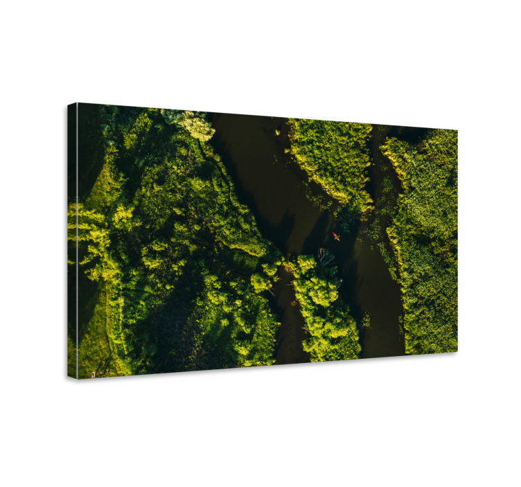 Quadro paesaggio scenari di un fiume tranquillo - TenStickers