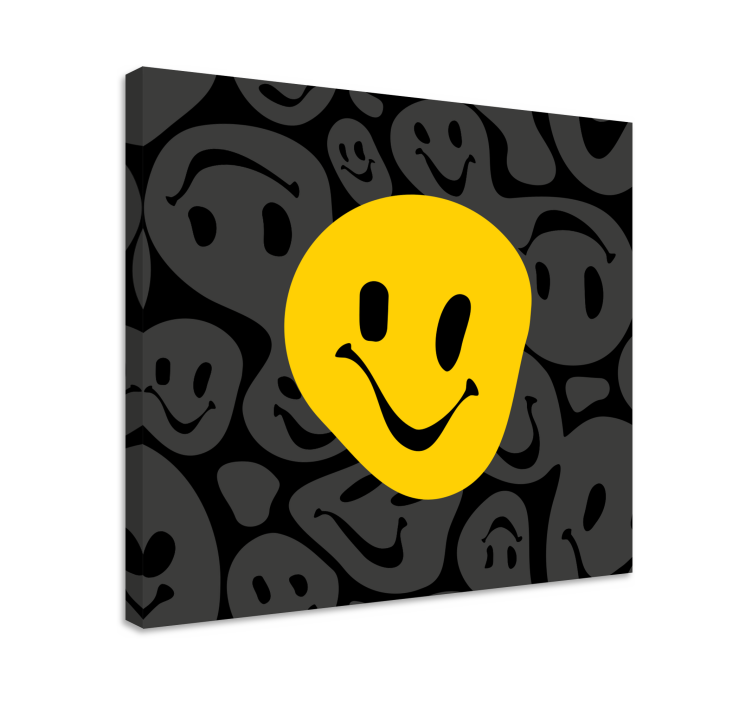 Quadri decorativi faccina sorridente felice - TenStickers