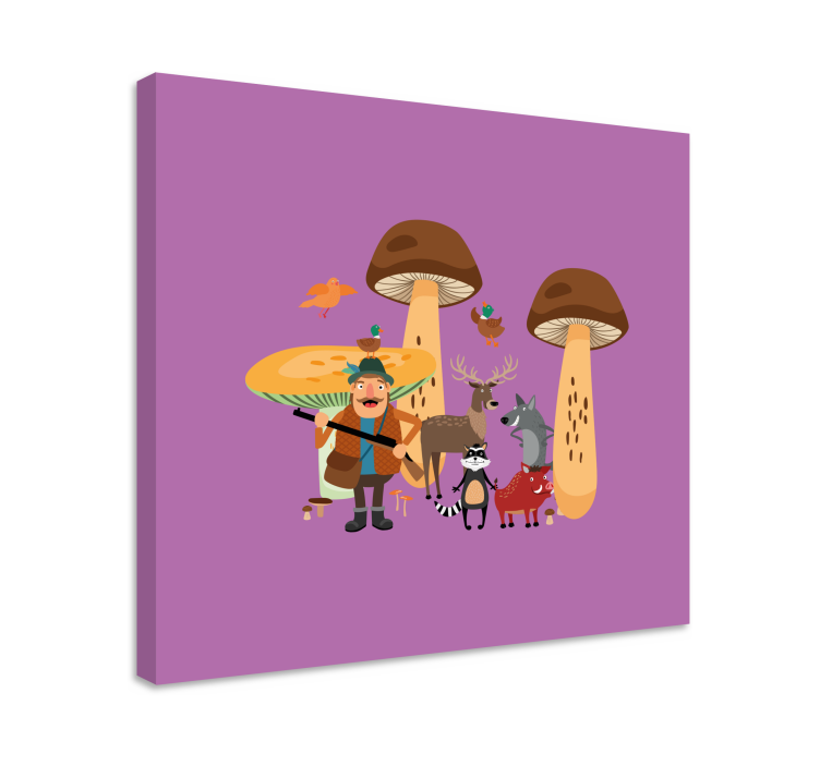 Quadro con animali e insetti squadra avventura foresta - TenStickers