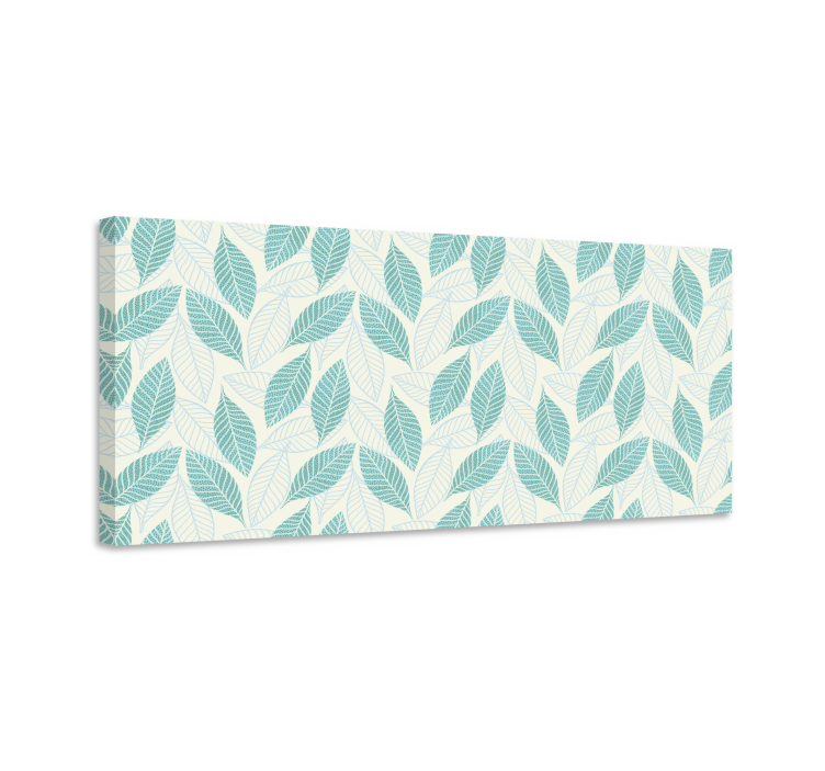 Dipinto fiori e piante motivo foglie delicate - TenStickers