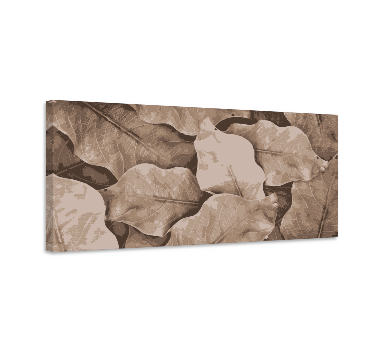 Dipinto fiori e piante foglie botaniche stratificate - TenStickers