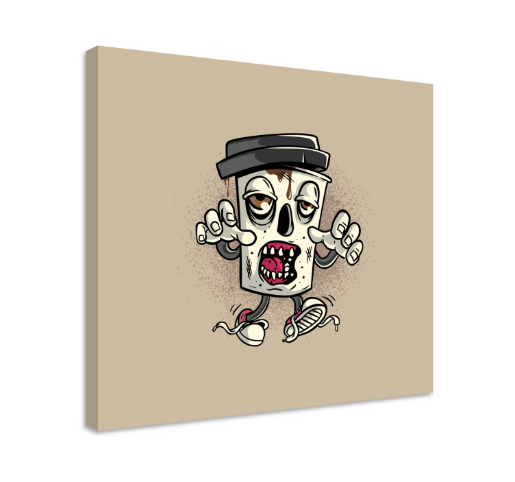 Quadro videogioco cestino degli zombie - TenStickers