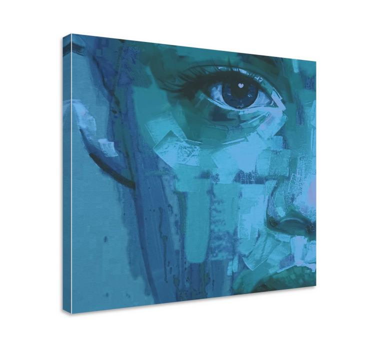 Quadri persona e personaggi dettaglio occhio blu - TenStickers