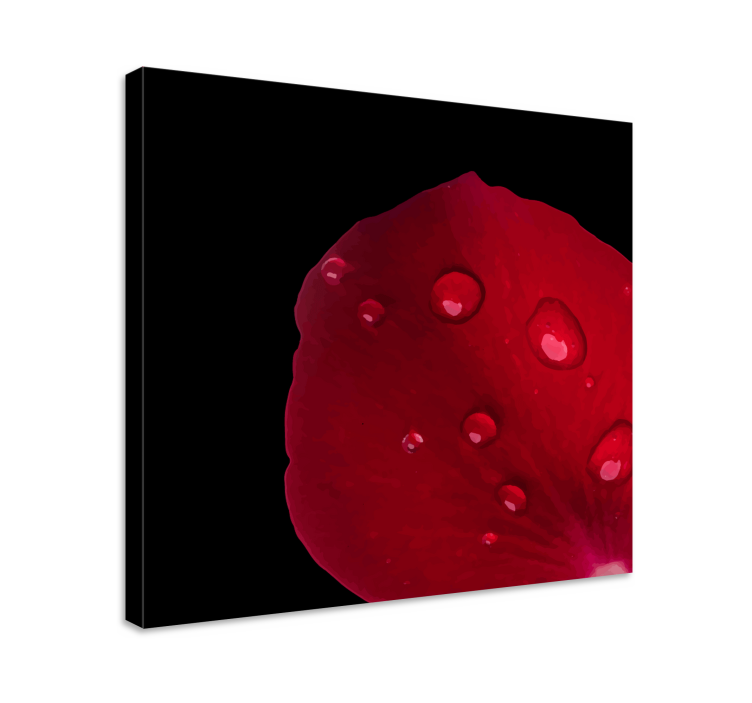 Dipinto fiori e piante dettaglio petali di rosa - TenStickers