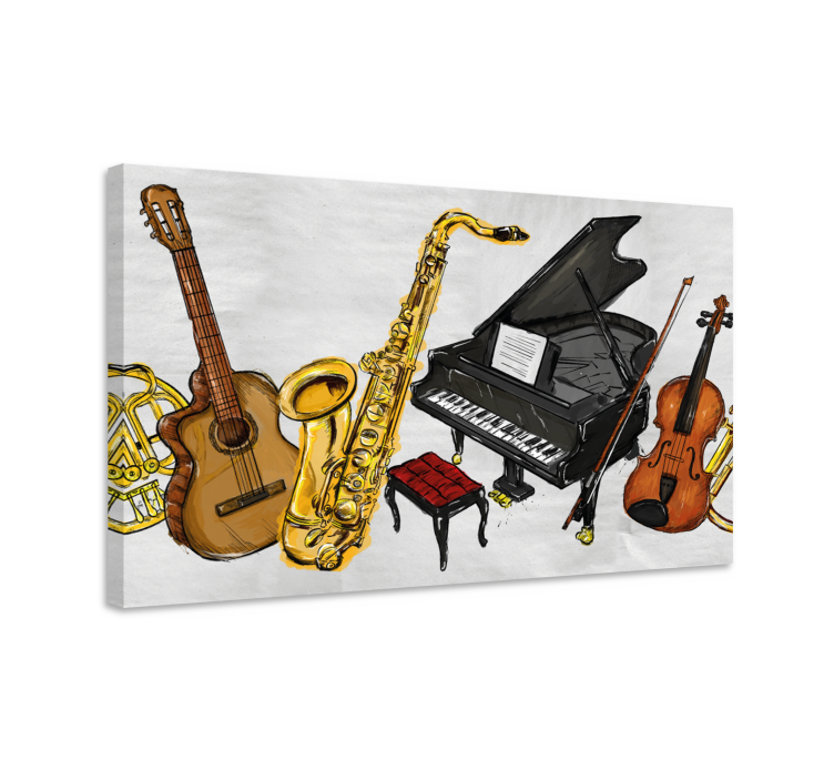 Quadri con strumenti musicali - TenStickers