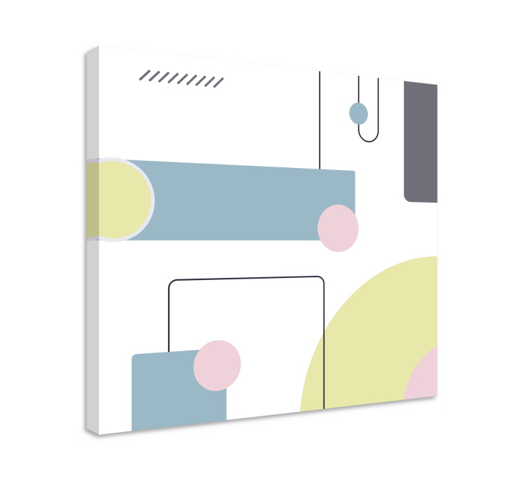 Quadro moderno composizione geometrica astratta - TenStickers