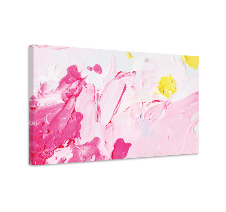 Quadro paesaggio vortici rosa astratti - TenStickers