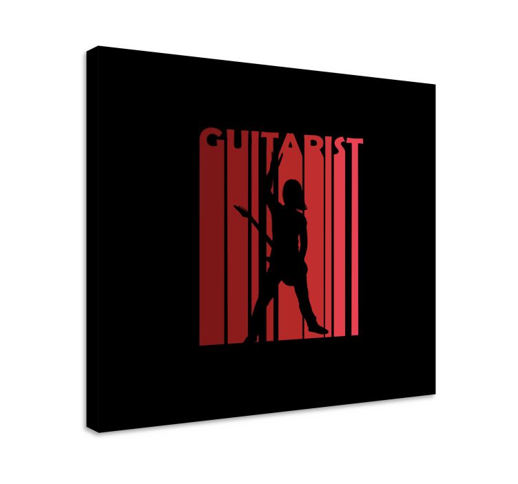 Quadro musicale performer in silhouette - TenStickers