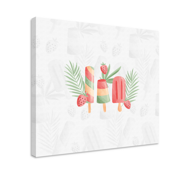 Dipinto frutta e natura morta prelibatezze surgelate - TenStickers