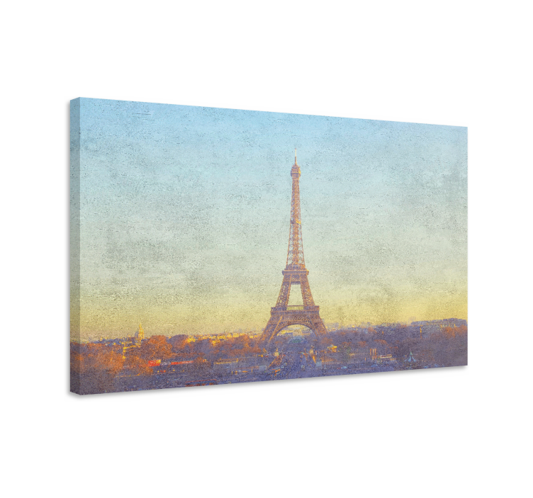 Quadro città e paesi paesaggio torre eiffel - TenStickers