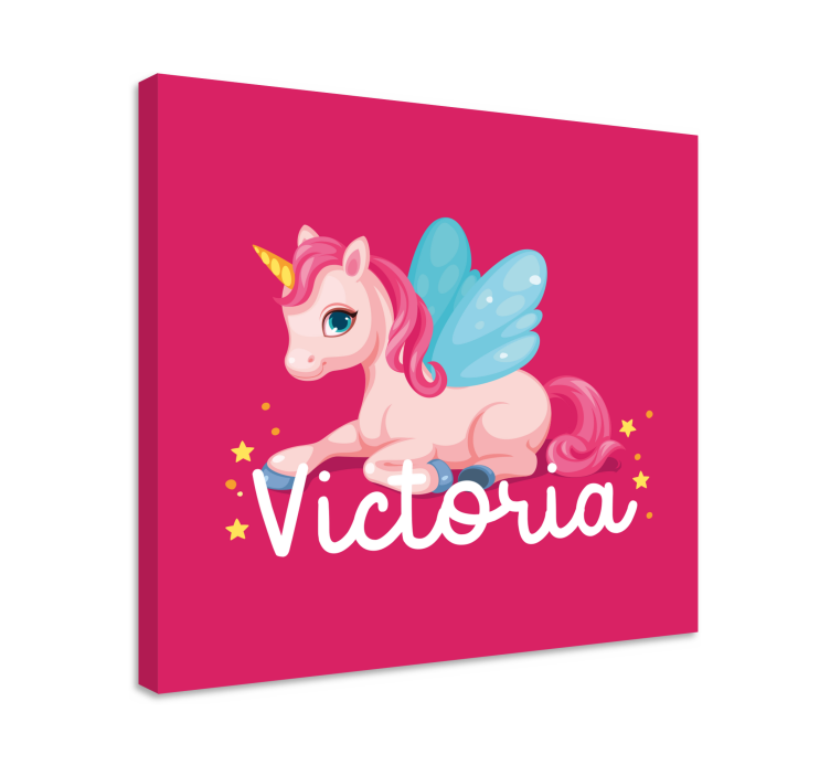 Quadro unicorno creatura fantastica carina - TenStickers