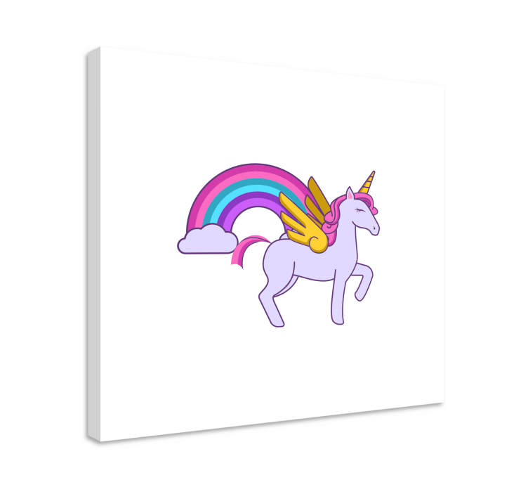 Quadro unicorno fantasia di unicorno magico - TenStickers
