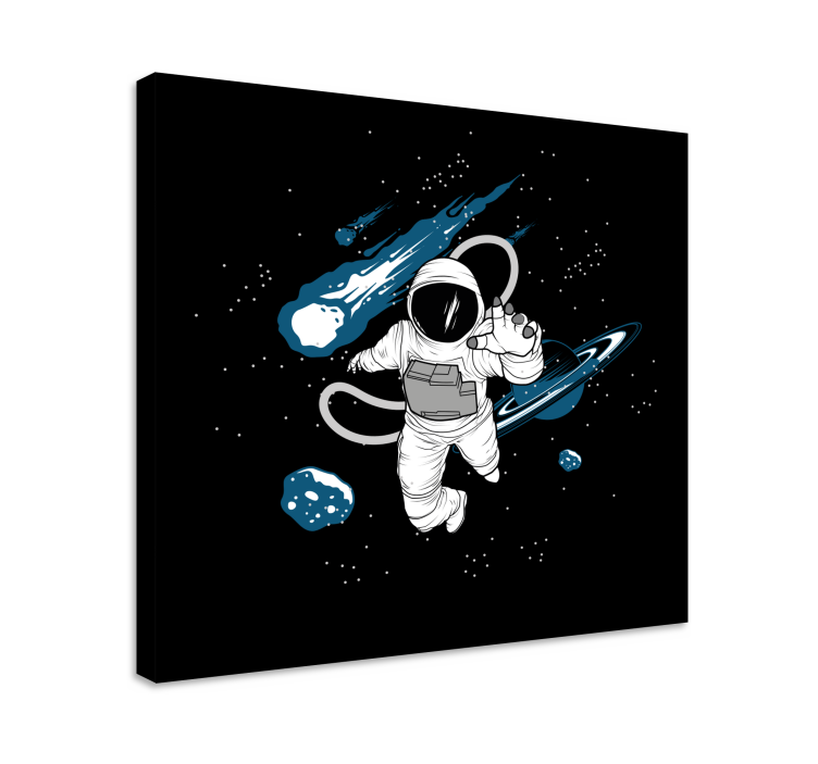 Quadro videogioco astronauta nell'universo - TenStickers