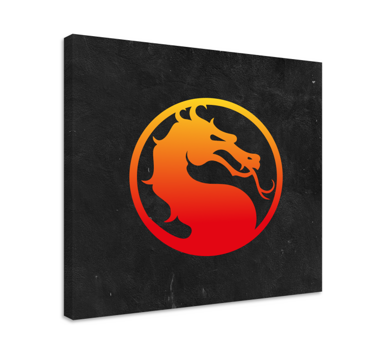 Quadro videogioco drago di mortal kombat - TenStickers