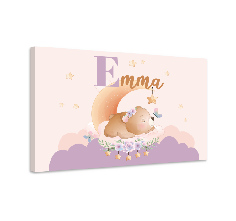 Quadri cameretta neonato sogni di orsetto - TenStickers