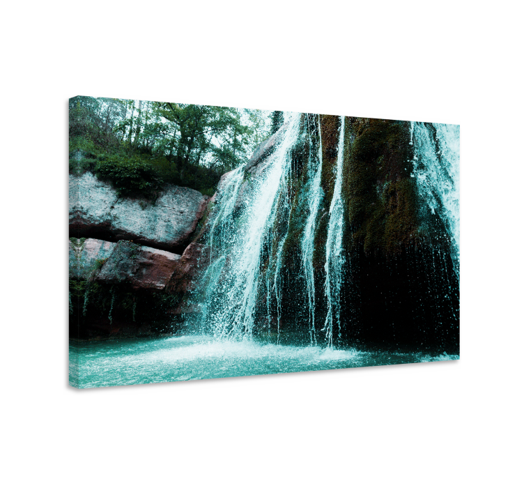 Quadro paesaggio scena di cascata fluente - TenStickers