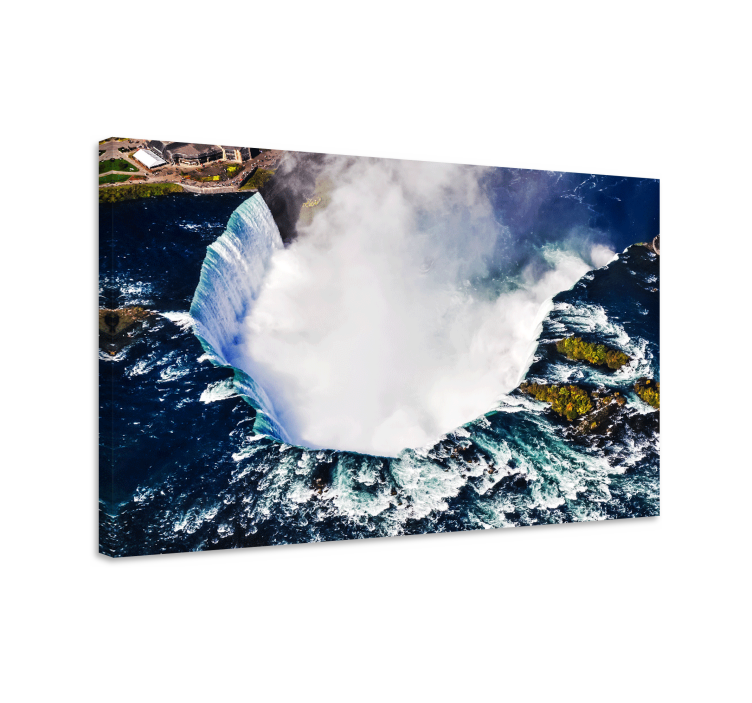 Quadro paesaggio vista aerea delle cascate del niagara - TenStickers