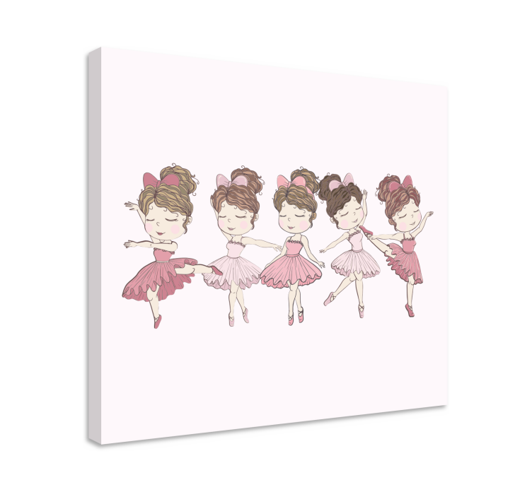Quadro per bambini ballerine di balletto - TenStickers