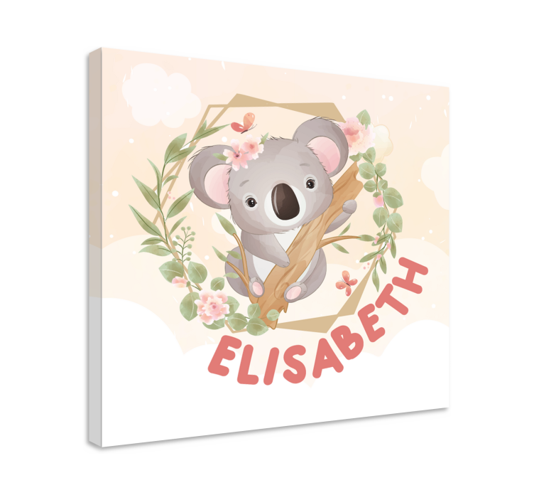 Quadro con animali e insetti koala personalizzato - TenStickers
