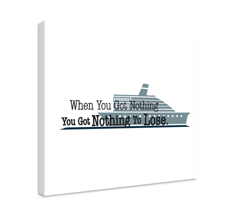 Quadro con frase detto nautico ispiratore - TenStickers