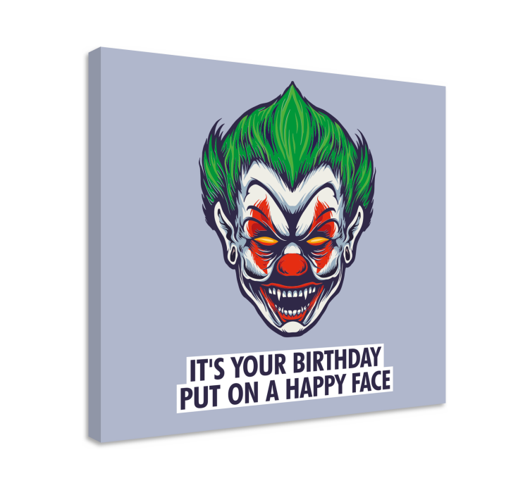 Quadri persona e personaggi faccia di clown di compleanno - TenStickers