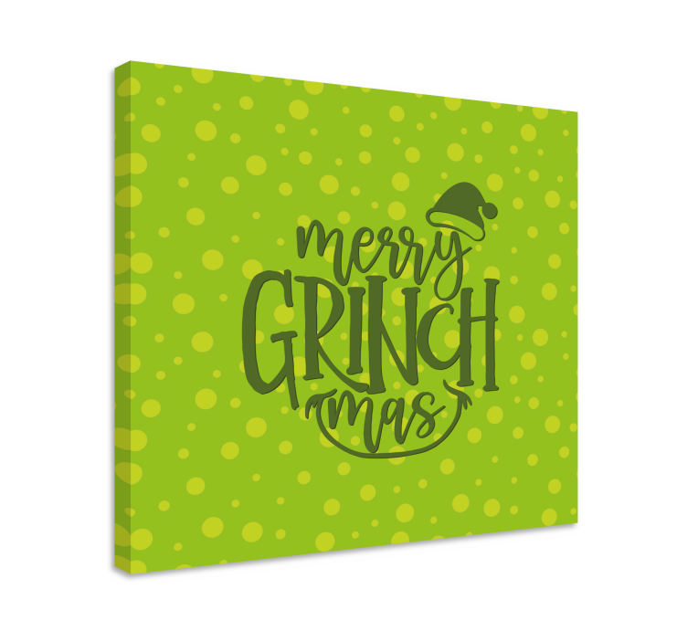 Quadro con frase buon grinchmas - TenStickers