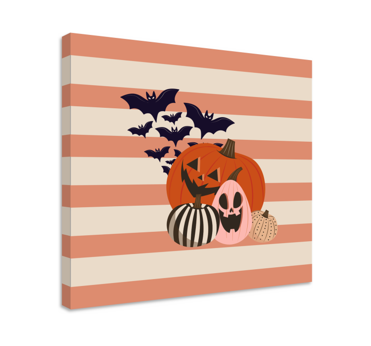 Quadri sportivi raccolta di zucche di halloween - TenStickers