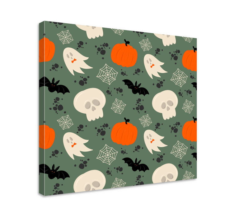 Dipinto dinosauri elementi a tema halloween - TenStickers
