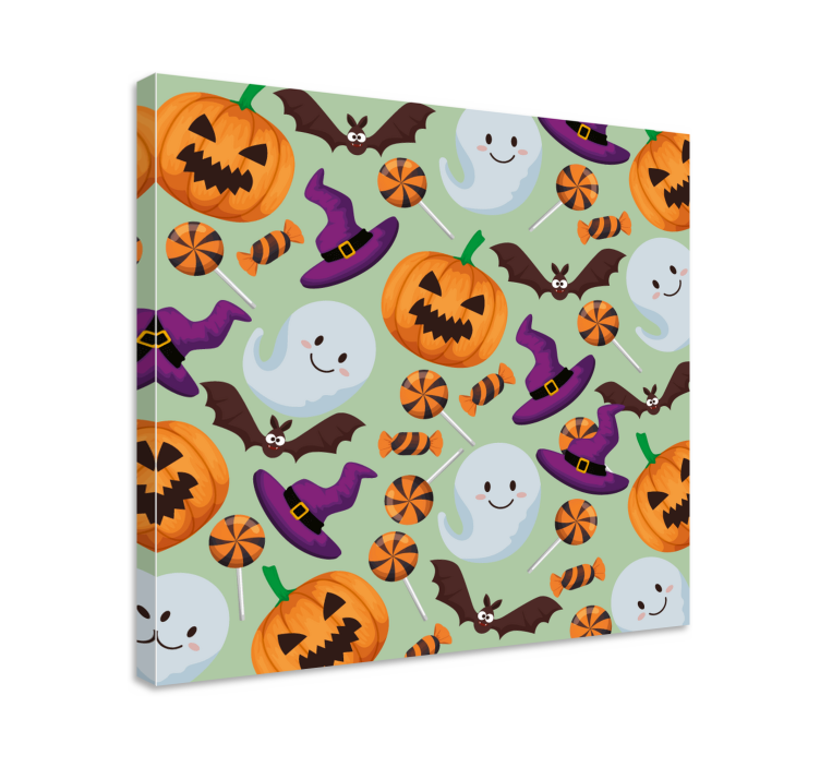 Quadro per ragazzi elementi di halloween giocosi - TenStickers