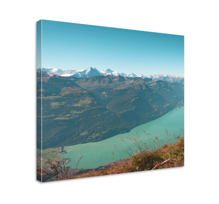 Quadro paesaggio vista montagna serene - TenStickers