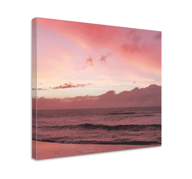 Quadro paesaggio tramonto oceano rilassante - TenStickers