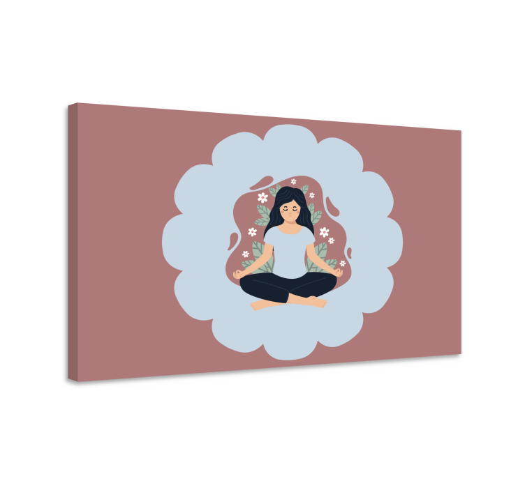 Quadro mandala aura floreale meditativa - TenStickers