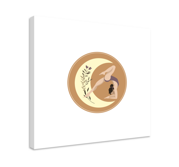 Quadro per bambini posizione yoga serenità - TenStickers