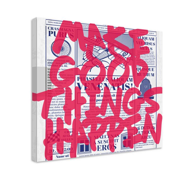 Quadro con frase fai cose belle - TenStickers