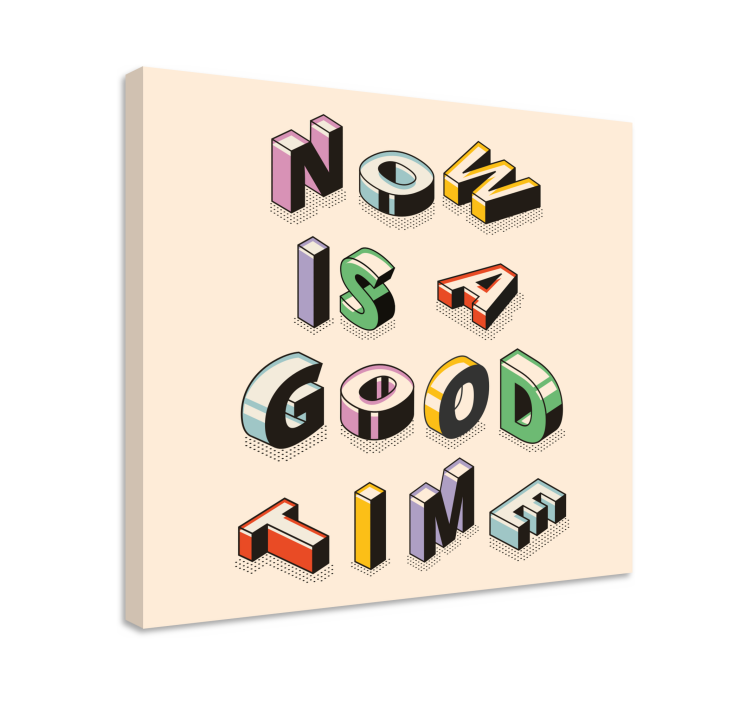 Quadro con frase arte testuale motivazionale - TenStickers