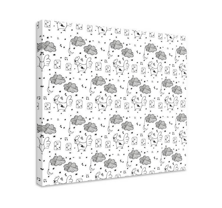 Quadro con animali e insetti amici piumati incantevoli - TenStickers