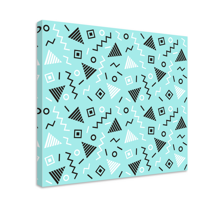 Dipinto geometrico design di pattern dinamico - TenStickers