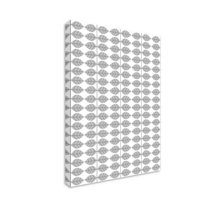 Dipinto fiori e piante motivo foglie stilizzate - TenStickers