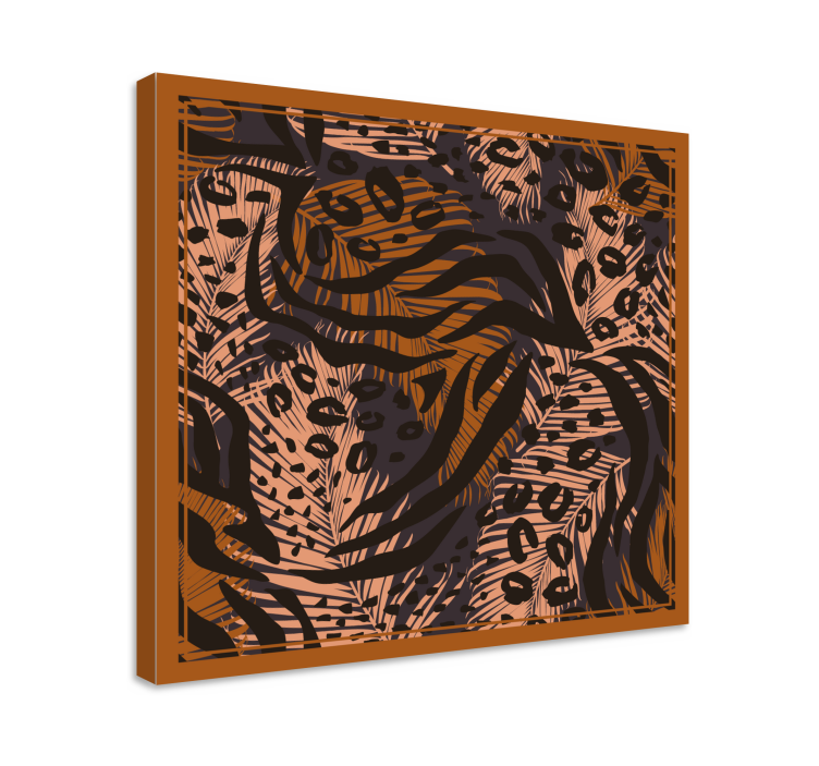 Quadro con animali e insetti motivi leopardati stilizzati - TenStickers