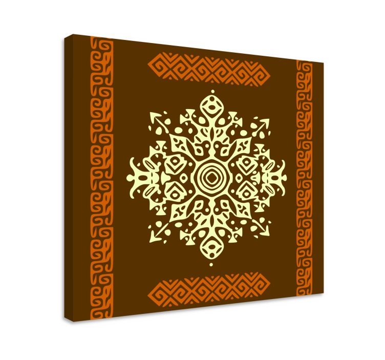 Quadro design ornamentale motivo geometrico intricato - TenStickers